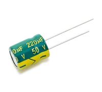 100PCS 220UF 50V 50V220UF Aluminum Electrolytic Capacitor high-frequency 10X13MM MQXFCZUX