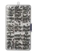 100pcs/225pcs 5x20mm 0.1A-30A Household Fuses Electrical Assorted Fuse Amp Fast-blow Glass Fuse Mix Set With Box 0.2A 0.5A 1A 2A(15 model 225 pcs)