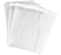 100Pcs 23x30.5cm/9x12inch Clear Self Adhesive OPP Cellophane Bags Resealable Packaging for Cookie Candy Gift Bakery and Card Display