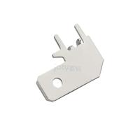 100pcs 250 Flag-Shaped PCB Anti-Inversion Copper Insert 6.3 Angled Circuit Board Positioning Solder Tab DJ6116-A6.3