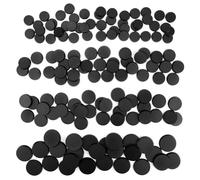 100PCS 25mm 28.5mm 32mm 40mm Mix Black Round Miniature Bases, Model Base for Gaming Miniatures or Wargames Table Top Games