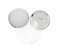 100PCS 25mm 32mm 37mm 44mm Metal Blank Badge Pin Button Maker Parts for Button Making Machine DIY Pin Badge Maker Parts for Personalized Crafts(25mm,Frosted Base)