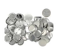 100pcs 25mm 32mm Matte Surface Button Badges Blank Material Tin Plate Button Badges Parts DIY Crafts Supplies Multipurpose(25mm)