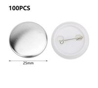 100Pcs 25mm Badge Brooch Pin Mould Parts