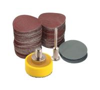 100pcs 25mm Flock Sanding Discs, 1/8" Shank Hook & Loop Polishing Pads, 43g