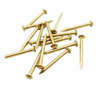 100pcs~25pcs Antique Brass Bronze Golden Diameter 1.2mm~3mm Pure Copper Small Mini Round Head Furniture Nail Tack Length=8~55mm(Gold,1.2x15mm 100pcs)