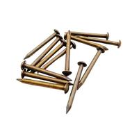 100pcs~25pcs Antique Brass Bronze Golden Diameter 1.2mm~3mm Pure Copper Small Mini Round Head Furniture Nail Tack Length=8~55mm(Bronze,2.8x15mm 50pcs)