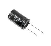 100PCS 25V3300uF Aluminum Electrolytic Capacitor 3300UF 25V 13x25mm MQXFCZUX