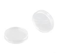 100Pcs 26mm Clear Round Plastic Coin Holders for Secure Storage of Coins and Collectibles