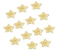 100pcs 2cm Hanging Plant Pots Christmas Home Decoration with Five Pointed Confetti Gold Star for Home Decoration Floating Chair (Gold, One Size)