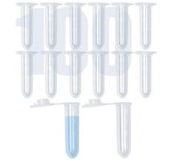 100Pcs 2ml Centrifuge Tubes with Snap Cap, Small Sterile Microcentrifuge Tube Test Vials Plastic Sample Storage Container Clear Graduated Non-Pyrogenic, DN/RNase Free for Lab