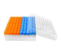 100Pcs 2ml Cryo Tubes Plastic Small Vials with Screw Caps Graduated Plastic Cryovial Cryogenic Vial Tubes, PP Material, Free from DNase, RNase, Human DNA