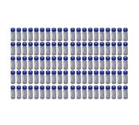 100Pcs 2ml Sample Vials Glass Screw Cap with Writing Area Scale for Lab