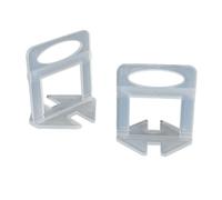 100PCS 2mm Plastic Tile Levelling Spacers, Floor & Wall Tile Levelling System Clips, DIY Tile Leveller Spacers for Ceramic Tile and Stone Installation
