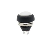 100pcs 2Pin Switch 12mm 1A waterproof Button switch 12v momentary Push button Switch reset Non-locking pbs-33b IDGTTLDF(Gold)