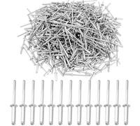 100Pcs 3.2X10mm Blind Rivets, Pop Rivets, Shutter Rivet with Rounded Heads