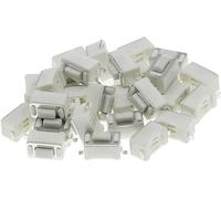 100PCS 3 * 6 * 4.3 mm 2pin SMD DC12V 50mA Tact Switch Push Button Touch Micro Switch 3x6x4.3mm White Button