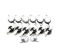 100PCS ±3 Degree KSD301 302 10A 16A 250V 40-300degree Ceramic Normally Closed Open Temperature Switch Thermostat 45C(100PCS KSD301 10A NC,STANDARD_105℃)
