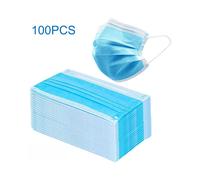 (100PCS) 3-Layer Disposable Face Mask Protective Dust Mask