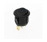 100Pcs 3 Pins With Led Lights Switch 12V 220V 16A DC 23 * 23 * 25mm Switch Car Auto Boat Round Rocker Switch ON-OFF IDGTTLDF(Beige,220V)