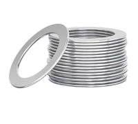 100pcs 304 Stainless Steel Thin Flat Wafer Washer Adjusting Ultrathin Precision Shim Gasket for Screws Bolts(M3x5x0.3(100pcs))