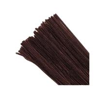 100pcs 30cm Chenille Stems Pipe Cleaners Plush Educational Toy Colorful Pipe Cleaner Toys Handmade DIY Craft Supplies(Brown)
