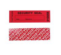 100pcs 30x90 mm Red Total Transfer Tamper Evident Security Void Stickers