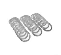 100Pcs 33mm Clear Round Plastic Coin Holders Capsules