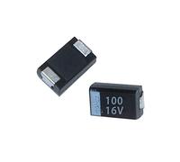 100PCS 3528 16V 100UF 107C B Type SMD Tantalum Capacitor Electronic Accessories