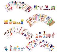 100Pcs 3D Cartoon Puzzle, Kids Educational DIY Craft Toy, Astronaut Athlete Vegetable Plant Transport Themes, Safe Paper Jigsaw, Holiday Birthday Gift for Boys Girls Toddlers