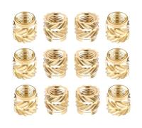 100Pcs 3D Printing M3 Brass Knurled Threaded Insert Nuts - Durable Strong Sturdy Heat Embedment