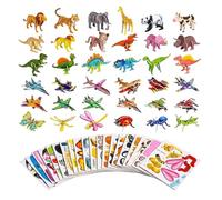 100Pcs 3D Puzzle, 3D Cartoon Puzzle,Activity for Family Bonding and Skill Development, Dinosaur Puzzle and Animal Models, Compact Size 8.5 x 6 x 3 cm