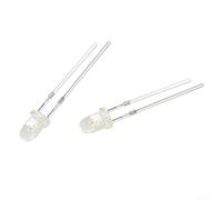 100PCS 3mm LED Diodes in Red Blue Green White Yellow for STEM Learning Robotics and School Lab Experiments (blue)