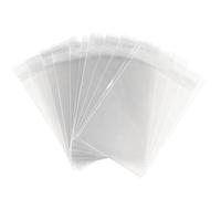 100PCS 4.5" x5.5" Clear Self -Adhesive Cello/Cellophane Treat Bag for Food Storage Bakery Candle Soap Bakery Cookie Gift Packing Party Favors