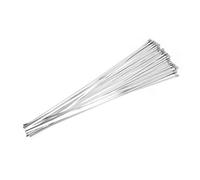 100pcs 4.6x450mm Stainless Steel Cable Tie, Metal Self Locking Zip Tie, Heavy Duty Wrap Strap for Harsh Environments with Smooth Edges, Anti and High Temp Resistance for Wiring,