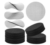 100pcs 4 Inch Flower Pot Hole Mesh Pad, Polyethylene Round Mesh Pads for Plant Pots Bonsai Mesh Drainage Screens Planter Pot Plastic Drainage Mesh Sheet for Garden Potted Plants Prevent Soil Loss
