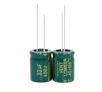 100PCS 400V33UF 33UF 400V Aluminum Electrolytic Capacitor high-frequency13X17MM RUAJOGYNVM