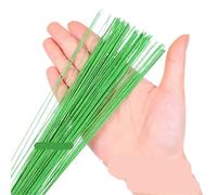 100Pcs 40cm Floral Stems Artificial DIY Handmade Accessoies Wedding Home Decor(Lightgreen)