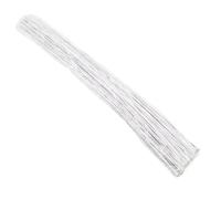 100Pcs 40cm Floral Stems Iron Wires DIY Crafts Paper Covered Home Decor(White)