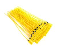 100pcs 40cm Label Cable Ties Security Seal Pull Tight Padlock with Number Plastic Seal Labels
