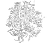 100pcs 42x11mm Plastic Instant Cap 1.5ml Lab Test Tube Centrifuge Vial Mini Clear