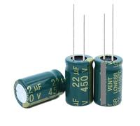 100PCS 450V22UF 22UF 450V Aluminum Electrolytic Capacitor high-frequency 13X21MM ICXLPMC