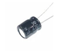 100pcs 470uF 10V 470MFD 10WV 6 * 7mm Aluminum Electrolytic Capacitor Radial BIANMTSW