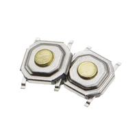 100PCS 4X4X1.5MM SMD Tactile Tact Push Button Micro Switch 4 * 4 * 1.5mm Push Button Copper Head Keys Button 4Pin(Bulk)