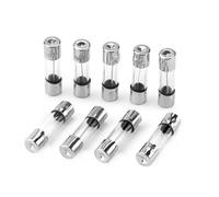100Pcs 5 * 20mm Glass Fuse Fast Fuse 250V 0.1A 0.2A 0.5A 1A 2A 3A 3.15A 4A 5A 6A 6.3A 7A 8A 10A 12A 15A 20A 25A 30A Quick Blow(10A,GOLD_5 20MM)