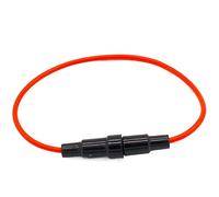 100pcs 5 * 20mm Glass Fuse Holder Screw Type 5X20mm with 22 AWG Wire Cable 250V Glass Fuse Tube Fuse casing Protected circuits