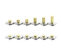 100PCS 5.2x5.2mm From 1.5mm To 9mm Momentary Metal Tactical Push Button Switch SMT 4PIN Key Button 260G(H 8.0MM)