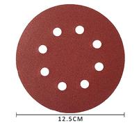 100Pcs 5-Inch 8 Hole Sanding Discs - Hook and Loop Adhesive Sandpaper, 40Grit to 2000Grit,(180grit)