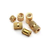 100pcs/50pcs/20pcs M2 M2.5 M3 M4 M5 M6 M8 Brass Insert Nut Injection Molding Brass Knurled Thread Inserts Nuts