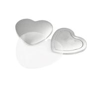 100PCS 57x53mm Heart Shaped Metal Blank DIY Making Fridge Magnet Button Badge Pins Parts For Craft Production